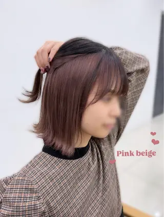 ミディアム カラー Nanami little 渋谷のヘアスタイル