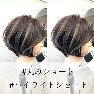 ショート カラー ショート/ボブ/ 透明感カラー/ほのかのヘアスタイル