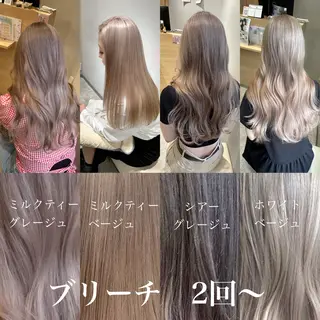 ロング カラー ハイトーンヘア/ 島崎　タクミのヘアスタイル