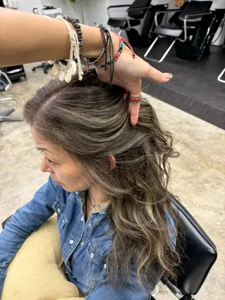 ロング カラー EGAO /藤沢/海外ヘアのヘアスタイル