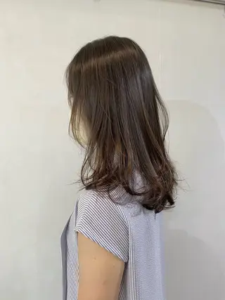 ミディアム 鈴木早記　insta →saki_03sのヘアスタイル