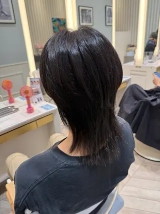 セミロング メンズ 透明感カラー🫧 幕内梨乃亜のヘアスタイル