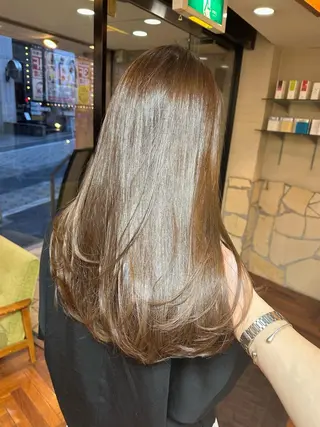 ロング カラー 矢野 晃平のヘアスタイル