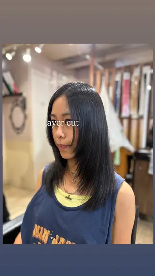 ロング 多幸感×儚さ /代々木公園/リサのヘアスタイル