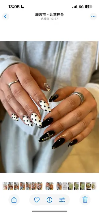 ネイル 黒政 茜のネイルデザイン