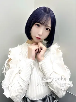 ミディアム カラー Tiam タクミのヘアスタイル