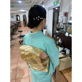 ミディアム ヘアアレンジ 🦋エクステ/透明感 カラー🦋宮川莉央のヘアスタイル