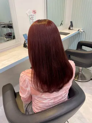 カラー 🇰🇷韓流暖色ヘア 🍒saaya🍒のヘアスタイル