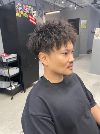 ショート パーマ メンズ メンズ専門サロン wokeのヘアスタイル
