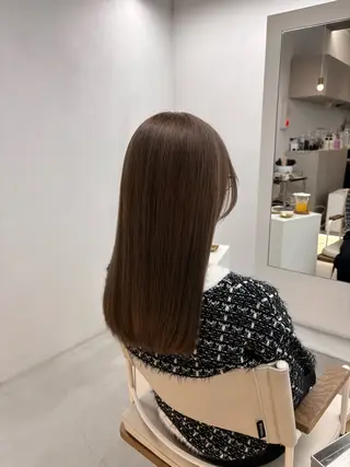 セミロング 透明感/艶髪カラー/ 韓国/rinaのヘアスタイル