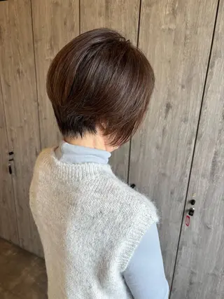 ショート キタダ ハルカのヘアスタイル