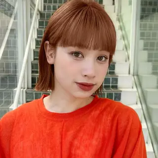 ミディアム カラー 🎧パーソナルケア/ 透明感カラー/ミユのヘアスタイル