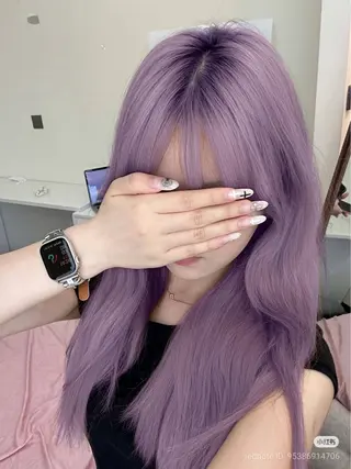 ロング カラー 🤍ྀི透ける寒色 Cocoa🤍ྀིのヘアスタイル