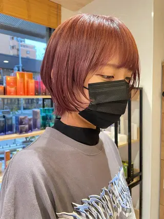 ショート カラー 似合わせ レイヤー須川のヘアスタイル