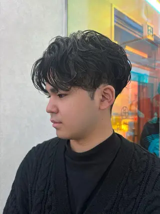 ショート ✨️センターパート/ 曲がる縮毛矯正✨️のヘアスタイル