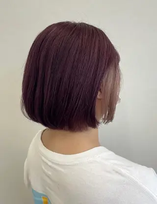 ミディアム カラー Luisハイライト　 喜連瓜破、髪質改善のヘアスタイル