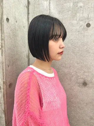 ミディアム 似合わせボブ🌟 艶髪特化💗村松優斗のヘアスタイル
