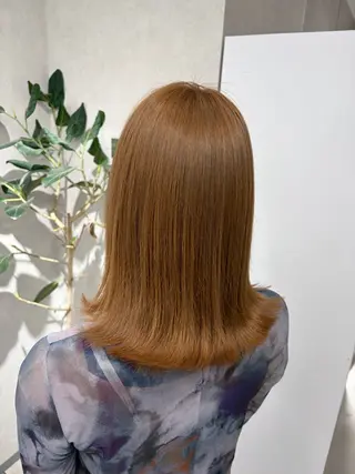 ミディアム 結べるレイヤーカット /カラー/あさかのヘアスタイル
