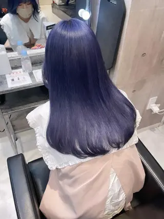 ロング カラー パーマ ヘアアレンジ メンズ キッズ ネイル マツエク・マツパ アイブロウ 🎀韓国レイヤー YURINA🎀のヘアスタイル