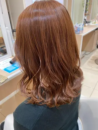 ミディアム カラー 🩵波巻き／ツイスパ HARU💎のヘアスタイル