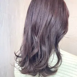 セミロング カラー GLOSS♡ ヤマガミコウジのヘアスタイル