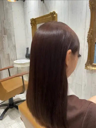 セミロング re view 横山瑞稀のヘアスタイル