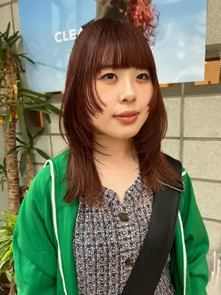 セミロング 松本  夏海のヘアスタイル