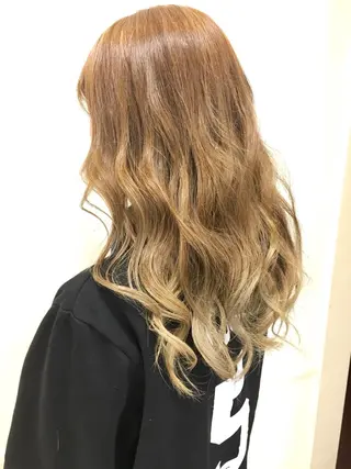 ロング カラー 髪質改善/美髪矯正 マネージャー福永のヘアスタイル