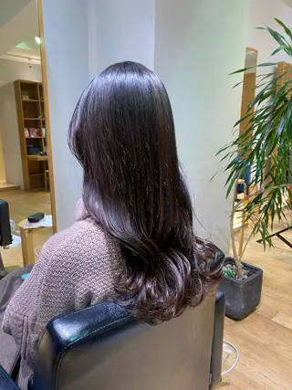 ロング 大人可愛い♡コテ巻き パーマ🌼杉田 萌恵のヘアスタイル