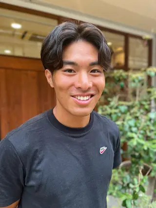 パーマ メンズ ユウ 二子玉川駅 半個室サロンのヘアスタイル