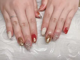 カラー 芦辺 香奈のネイルデザイン