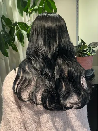 ロング カラー HANAME 原宿美容室のヘアスタイル