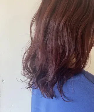 ミディアム カラー stylist🎨 aye牧野莉香のヘアスタイル