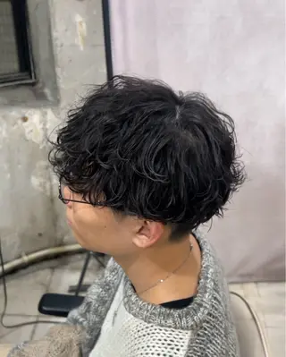 カラー パーマ メンズ メンズカット🐺 パーマ特化🔥舜のヘアスタイル
