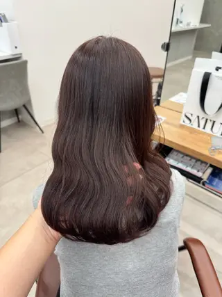 ミディアム ヘアアレンジ/ 透明感カラー/まひろのヘアスタイル