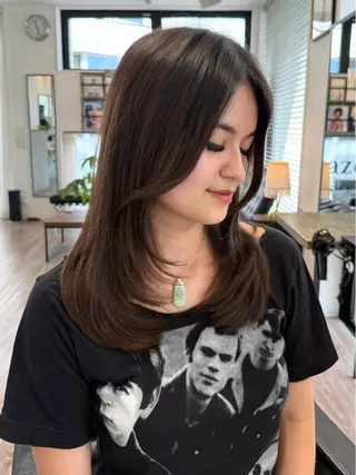 ミディアム Minami Yuiのヘアスタイル