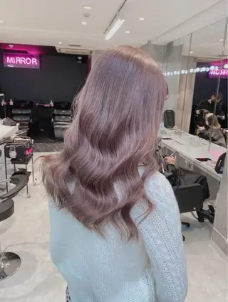 ロング カラー パーマ ヘアアレンジ メンズ キッズ ネイル マツエク・マツパ アイブロウ 💖オタク美容師 ꒰ঌ♡モモ♡໒꒱のヘアスタイル