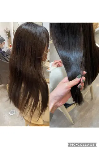 ロング 大迫 江梨のヘアスタイル