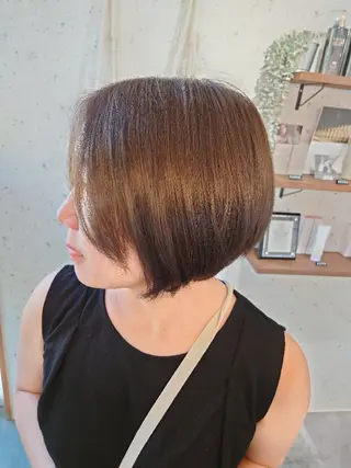 ショート 縮毛矯正✨艶髪　 シノハラ✨髪質改善のヘアスタイル