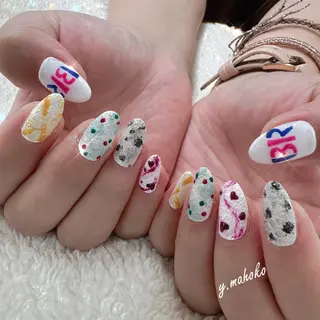 ネイル パラジェル有/ 長さだし/mahoのネイルデザイン