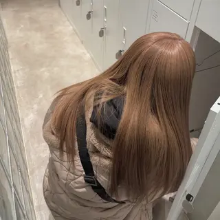 ロング カラー 顔周り\エクステ\ 透明感カラー\まりんのヘアスタイル