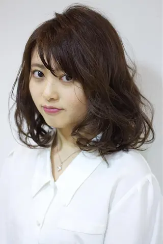 ミディアム 佐野 寛のヘアスタイル