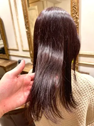 ミディアム 樋富 優香のヘアスタイル