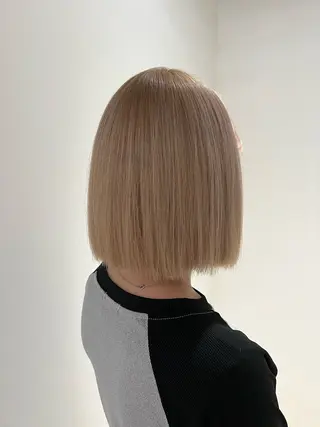 ショート カラー 髪質改善／透明感 NAKAIEのヘアスタイル