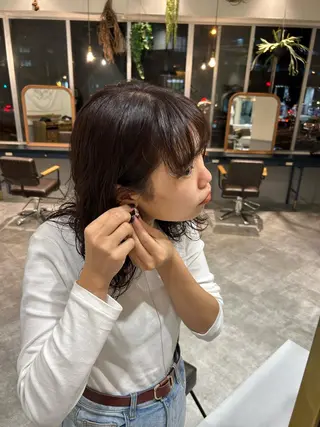 セミロング 薄暮 マツイ　レンのヘアスタイル