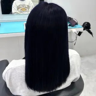 ロング カラー 韓国っぽ♡寒色/暗髪 🫧MOEKA🦋のヘアスタイル