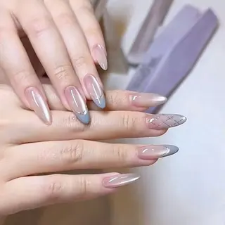 ネイル チップ長さ出し 専門店のネイルデザイン