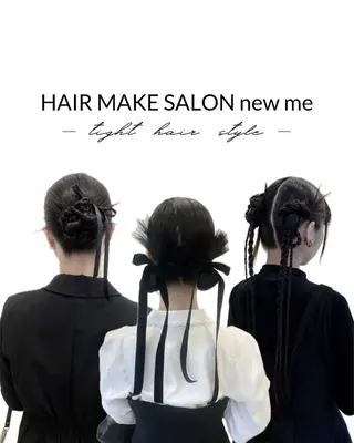 ヘアアレンジ ヘアメイク new meのヘアスタイル