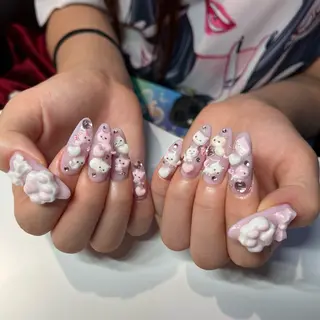 ネイル ˚✧⁺⭐︎༚moca miyuu⁎⁺˳✧༚のネイルデザイン