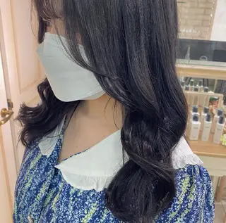 ロング カラー ヘアアレンジ 透明感カラー 古山 結季🌙🖤のヘアスタイル